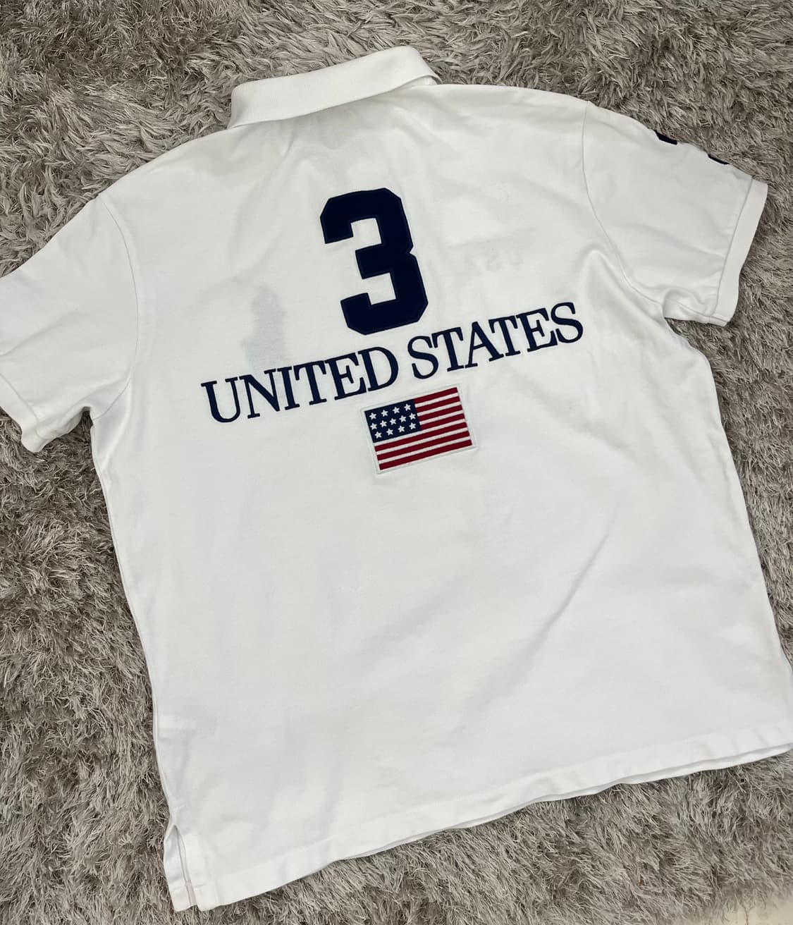 정품 폴로 성조기 카라티 L 상품이미지3