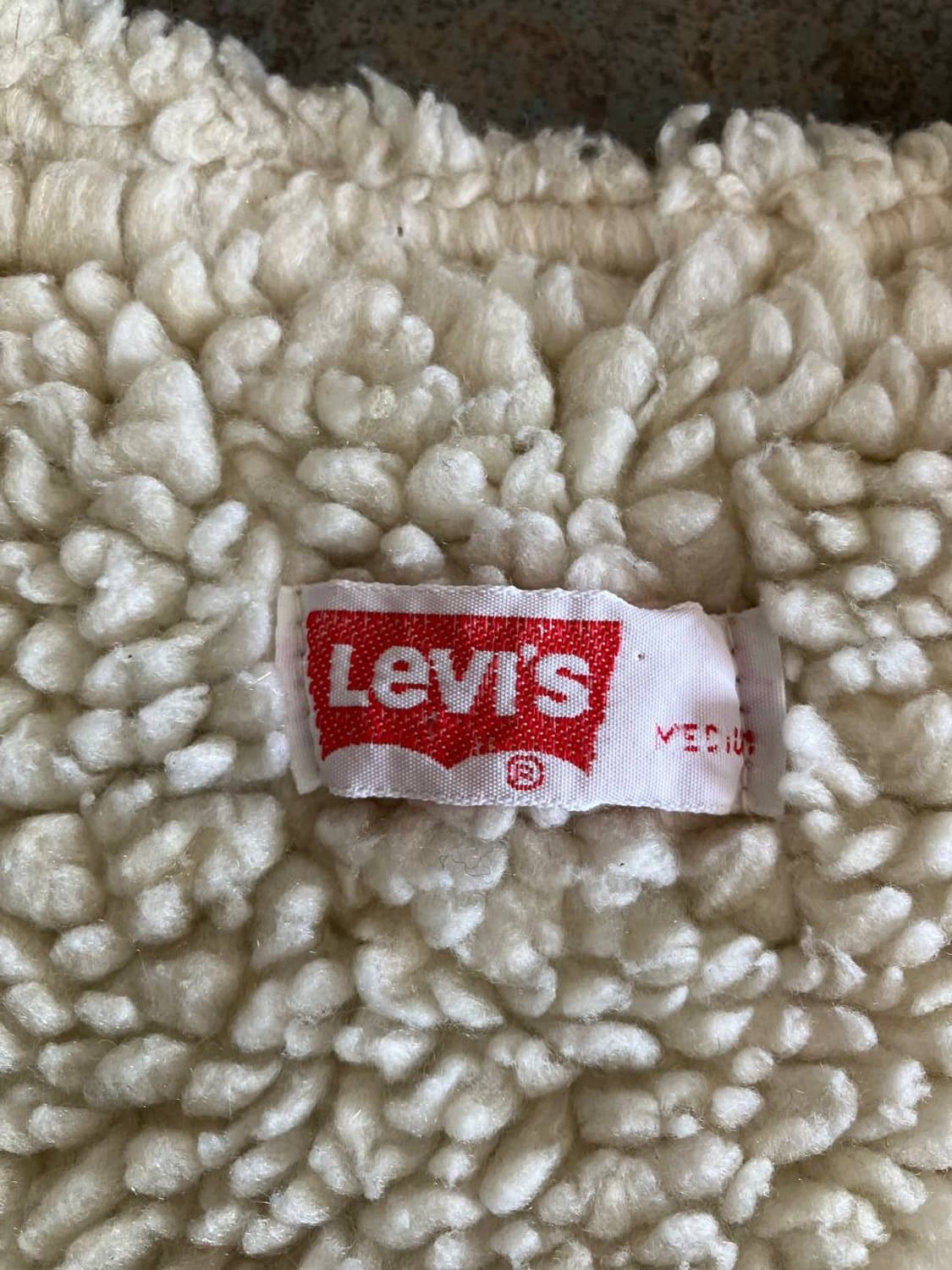 80s levis orange tab sherpa denim vest 상품이미지4