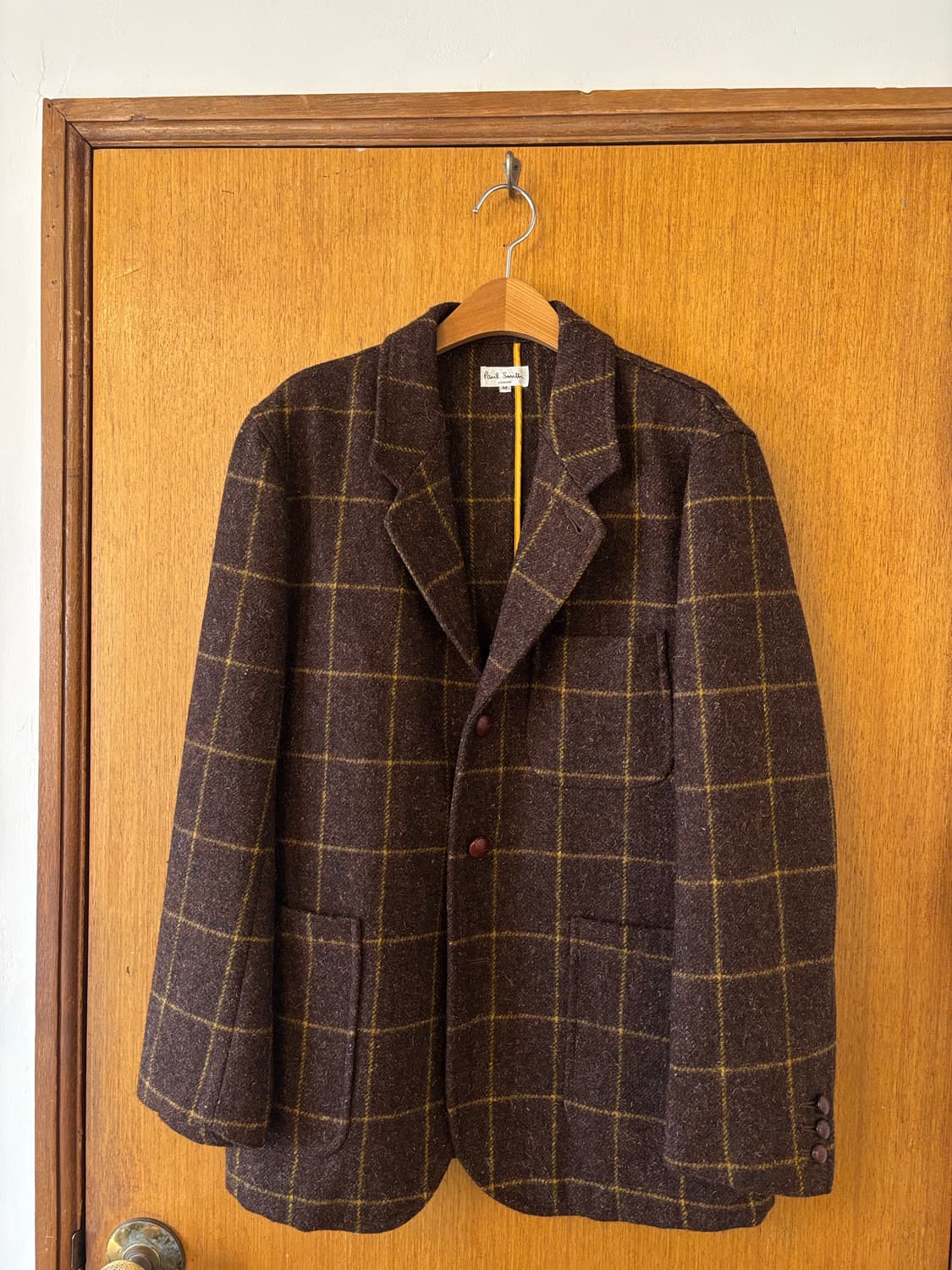 폴스미스 브라운 체크 트위드 블레이저 상품이미지2