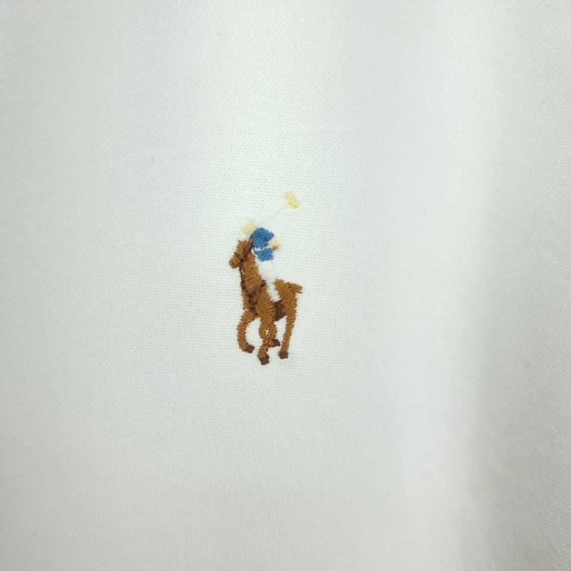 [폴로 랄프로렌] 포니 로고 자수 커스텀핏 셔츠 화이트 M18938 상품이미지6