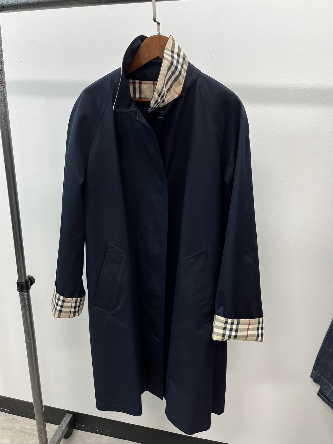 여) 버버리 네이비 개버딘코트 상품이미지4
