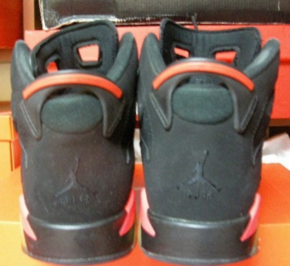 나이키 에어 조던6  블랙 인프라레드 250 상품이미지4