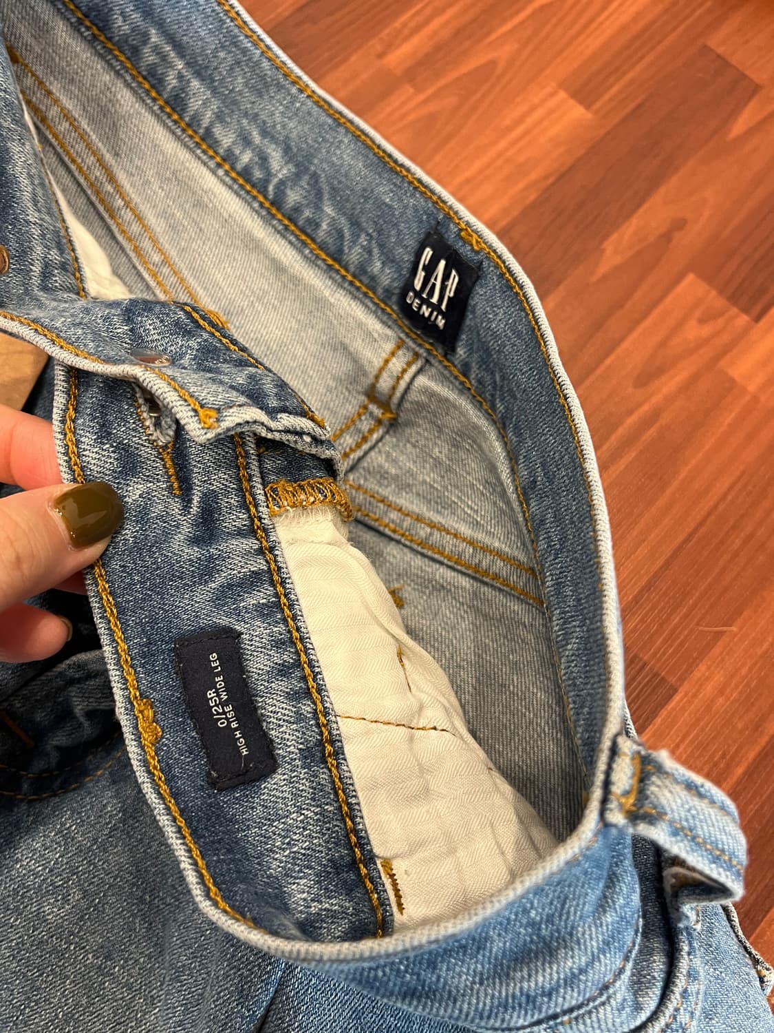 Gap 갭 원 턱 와이드 데님 팬츠 (27-28inch) 상품이미지10