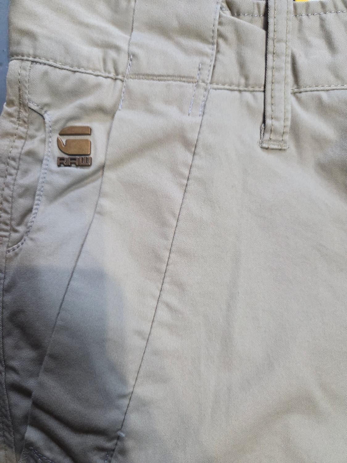 G-STAR RAW 3301 슬림 스트레이트 베이지 면바지(W33) 상품이미지3