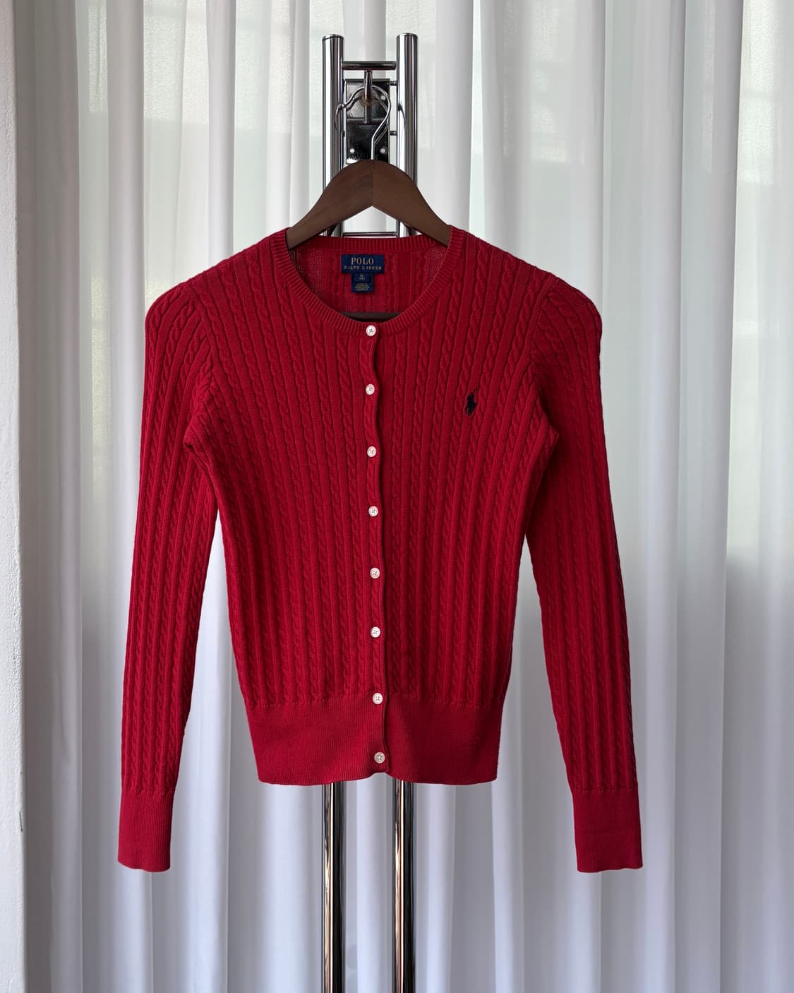 [S]폴로 랄프로렌 걸즈 꽈배기 케이블 니트 가디건 상품이미지4