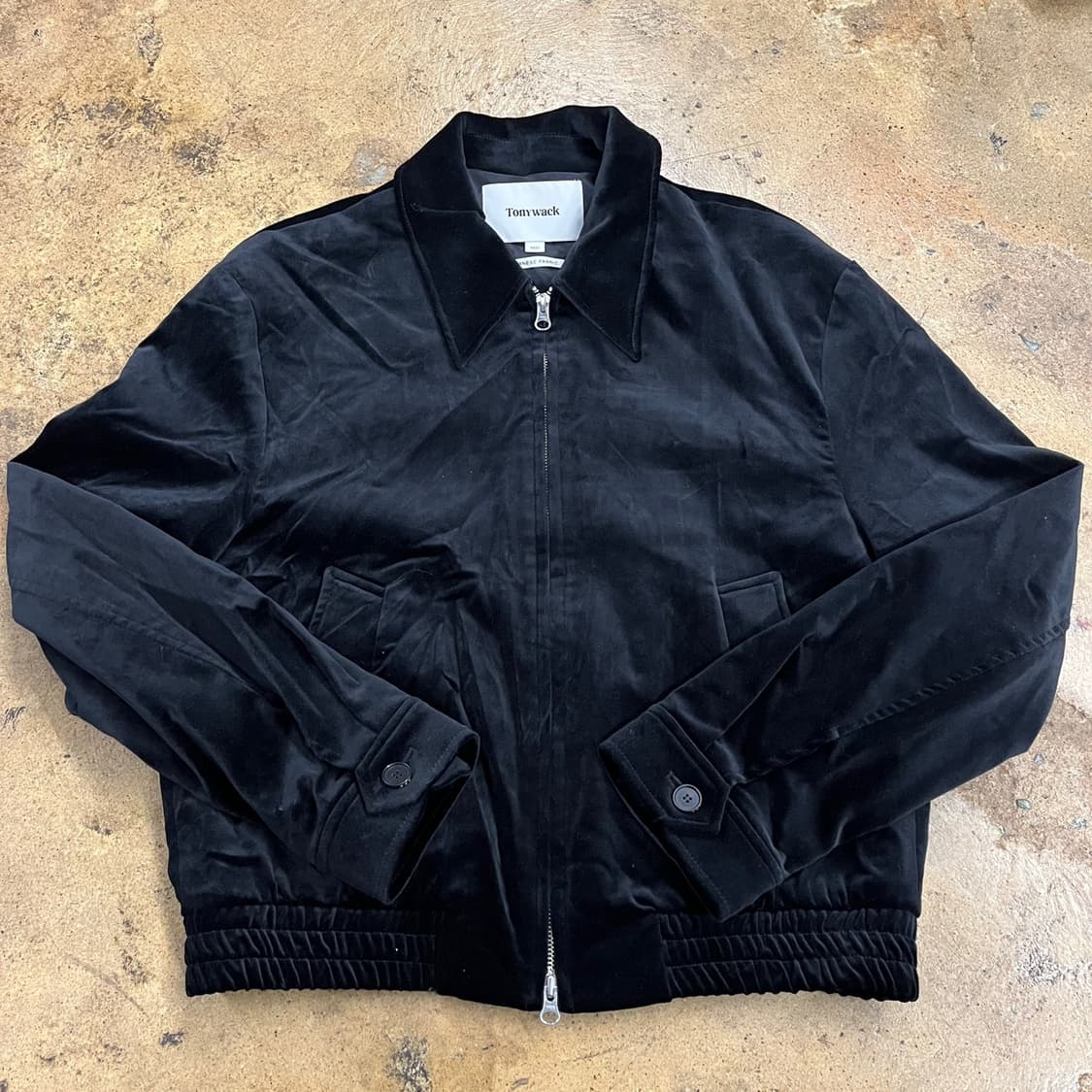 [정품/50(L)] Tonywack 토니웩 스웨이드 블루종 자켓 b17 상품이미지2