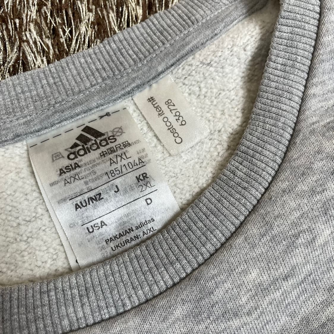 아디다스 adidas 그레이 삼선 맨투맨 2XL 상품이미지2