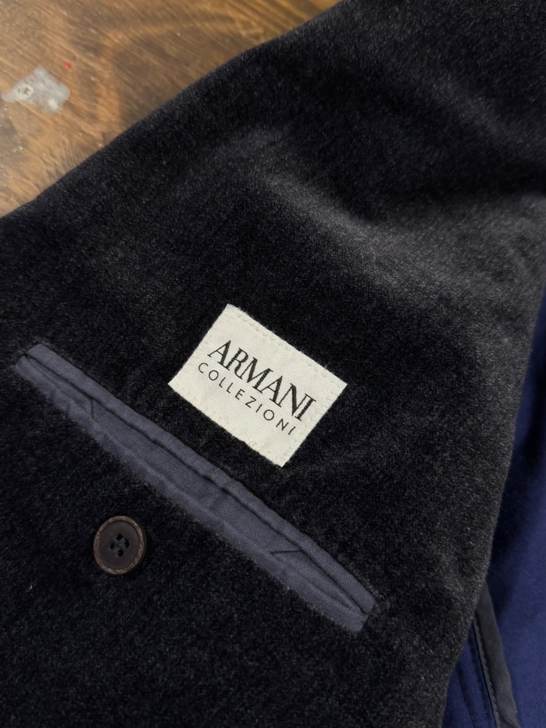 아르마니 꼴레지오니 벨루어 자켓 슬림100 상품이미지8