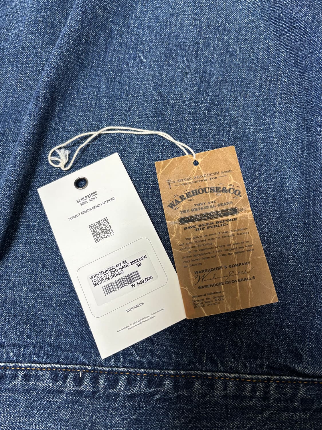 웨어하우스 type2 2002 38사이즈 상품이미지5