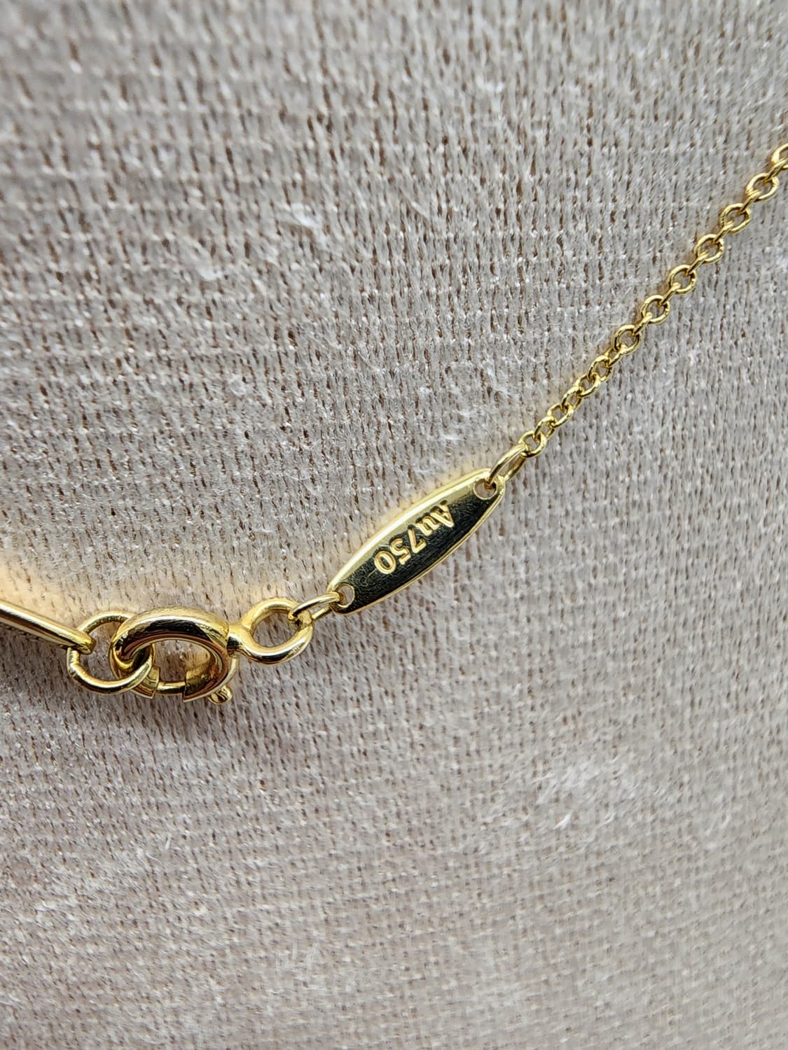 티파니앤코 옐골18K 엘사 퍼레티 바이더야드 1p 네크리스 0.12캐럿  상품이미지5