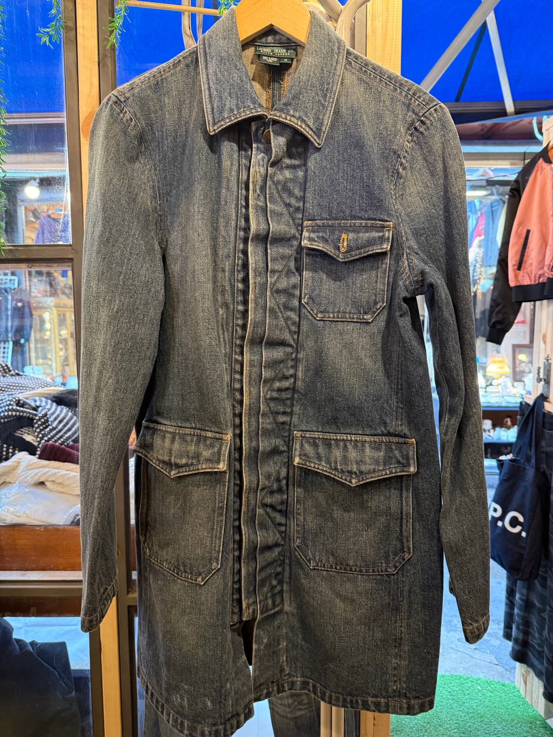 랄프로렌 진스 데님 롱 자켓 상품이미지1