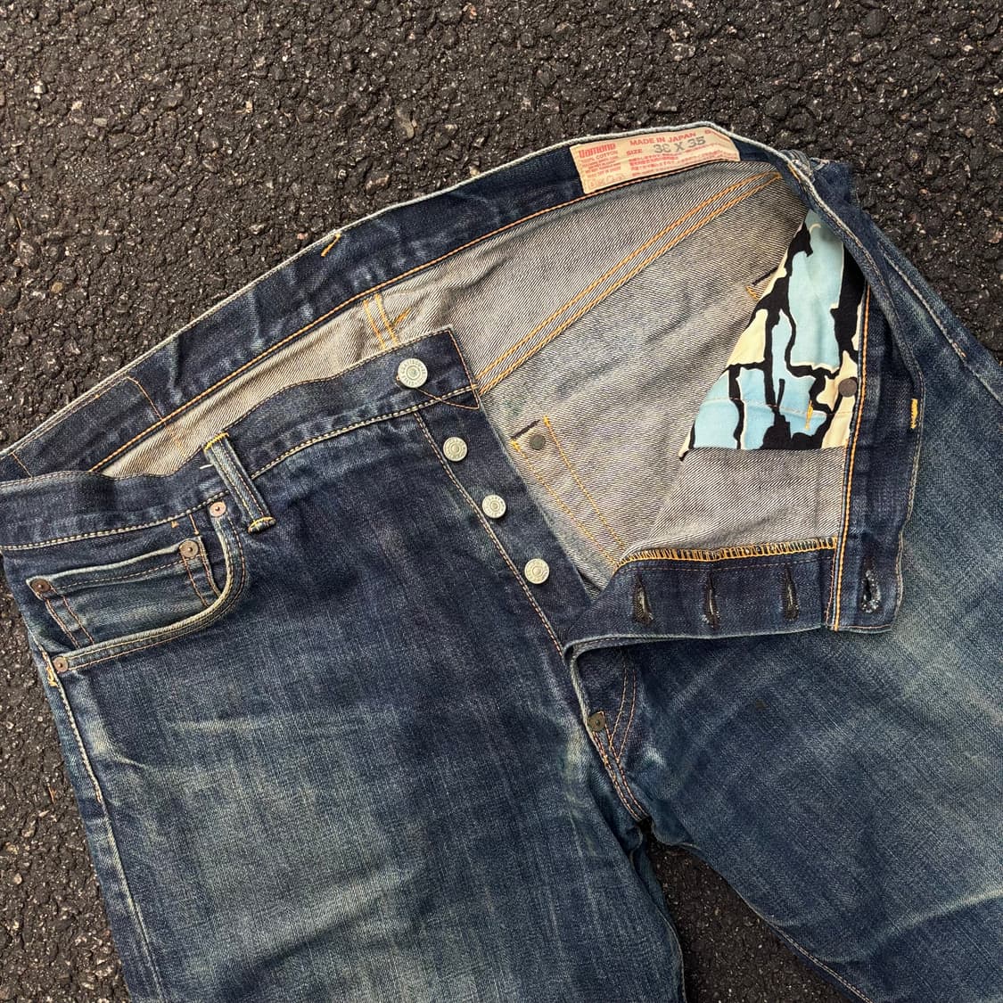 일본 에비수 셀비지 데님 팬츠 상품이미지6