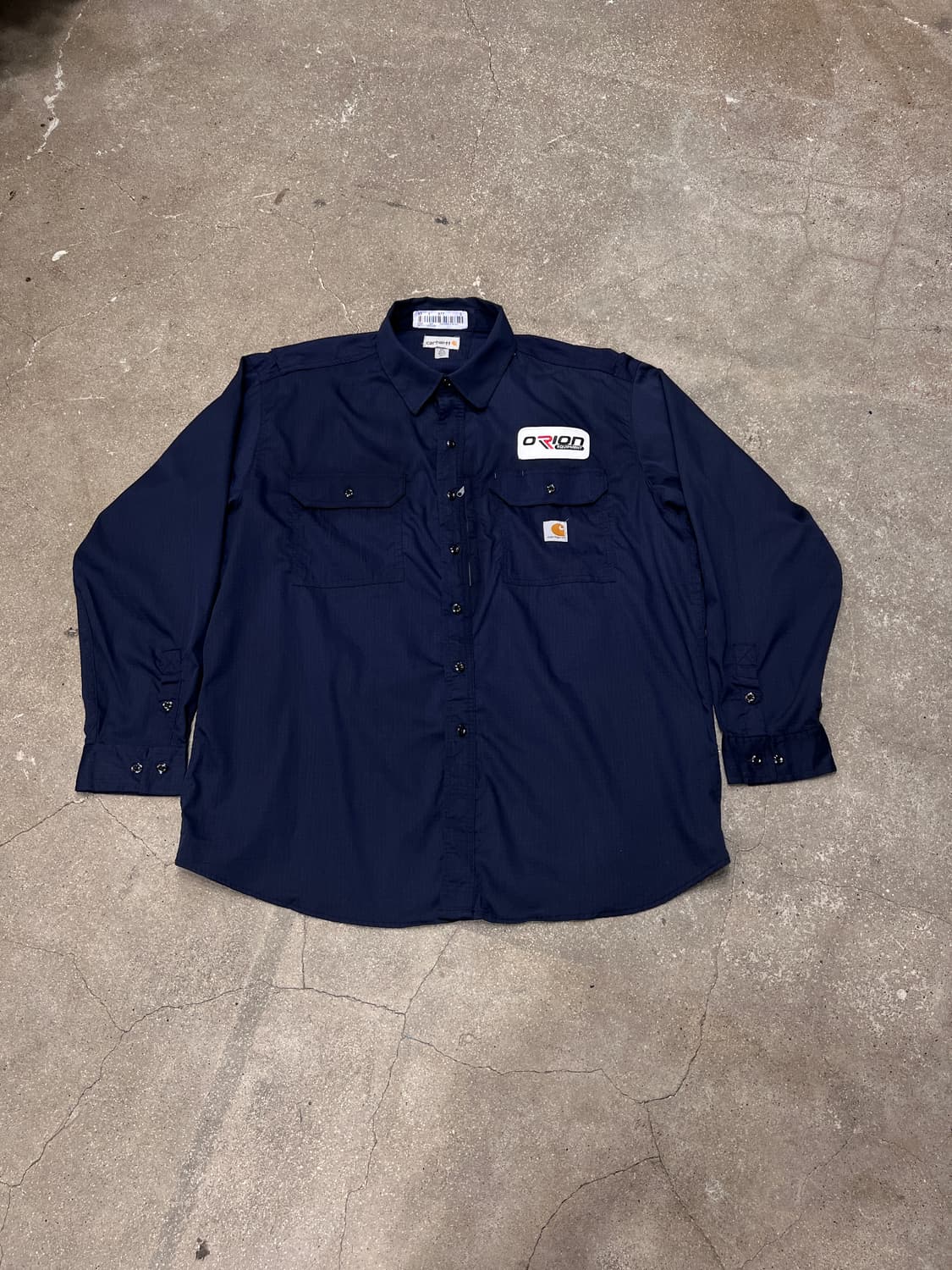 칼하트 립스탁 워크 셔츠 네이비 상품이미지1