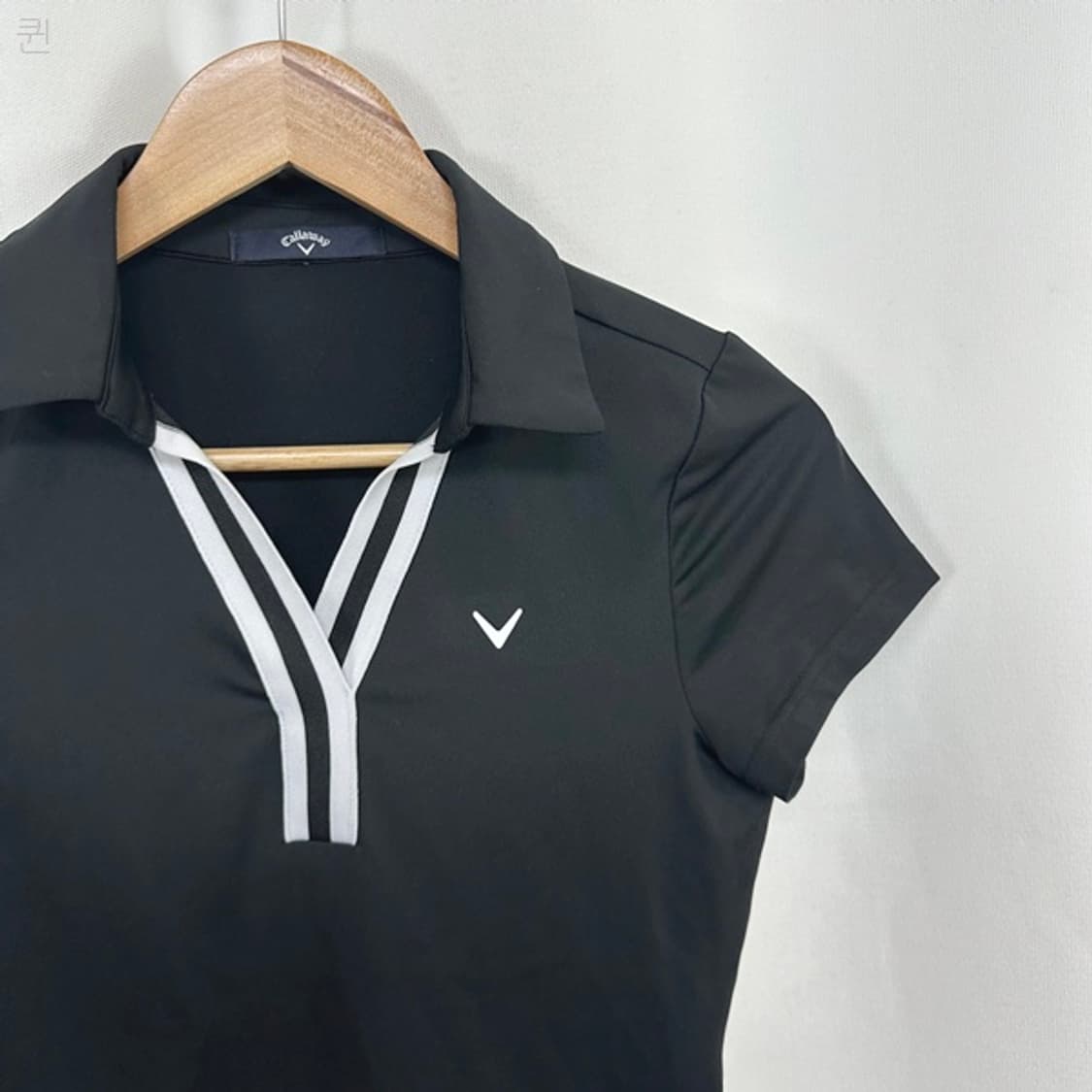 캘러웨이 여자 골프 카라 반팔티 검정 S  상품이미지3