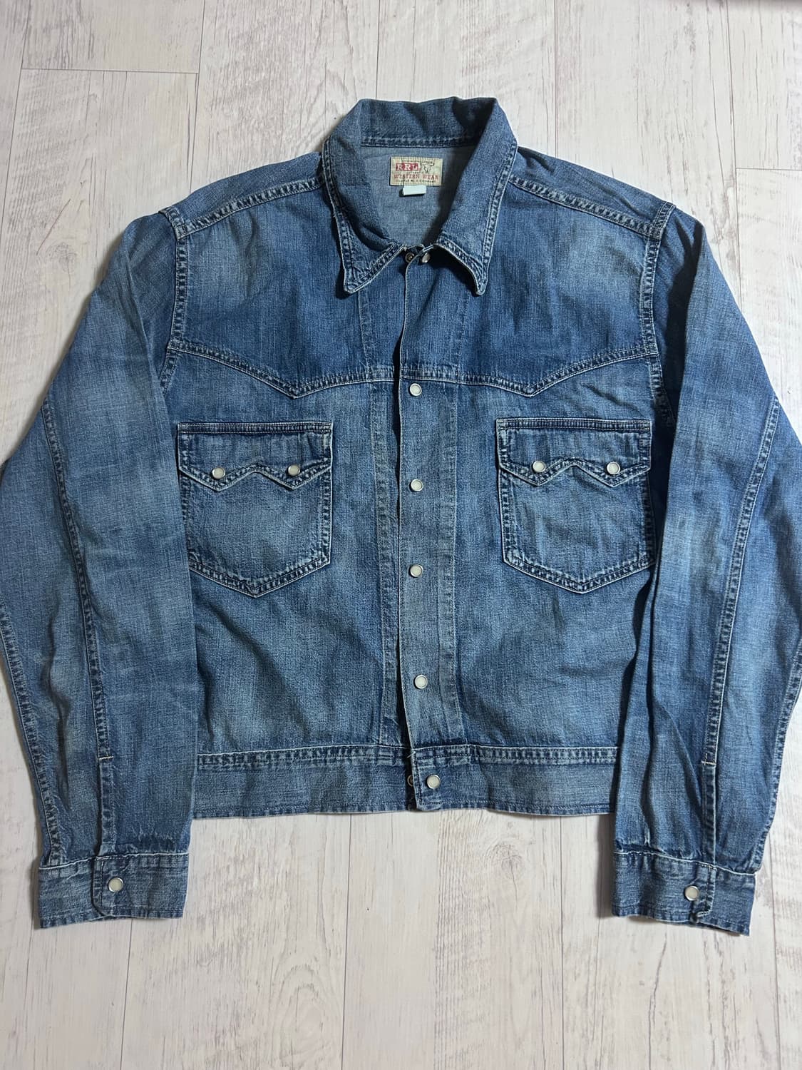 RRL 휴스턴 웨스턴 데님 자켓 XL 상품이미지1