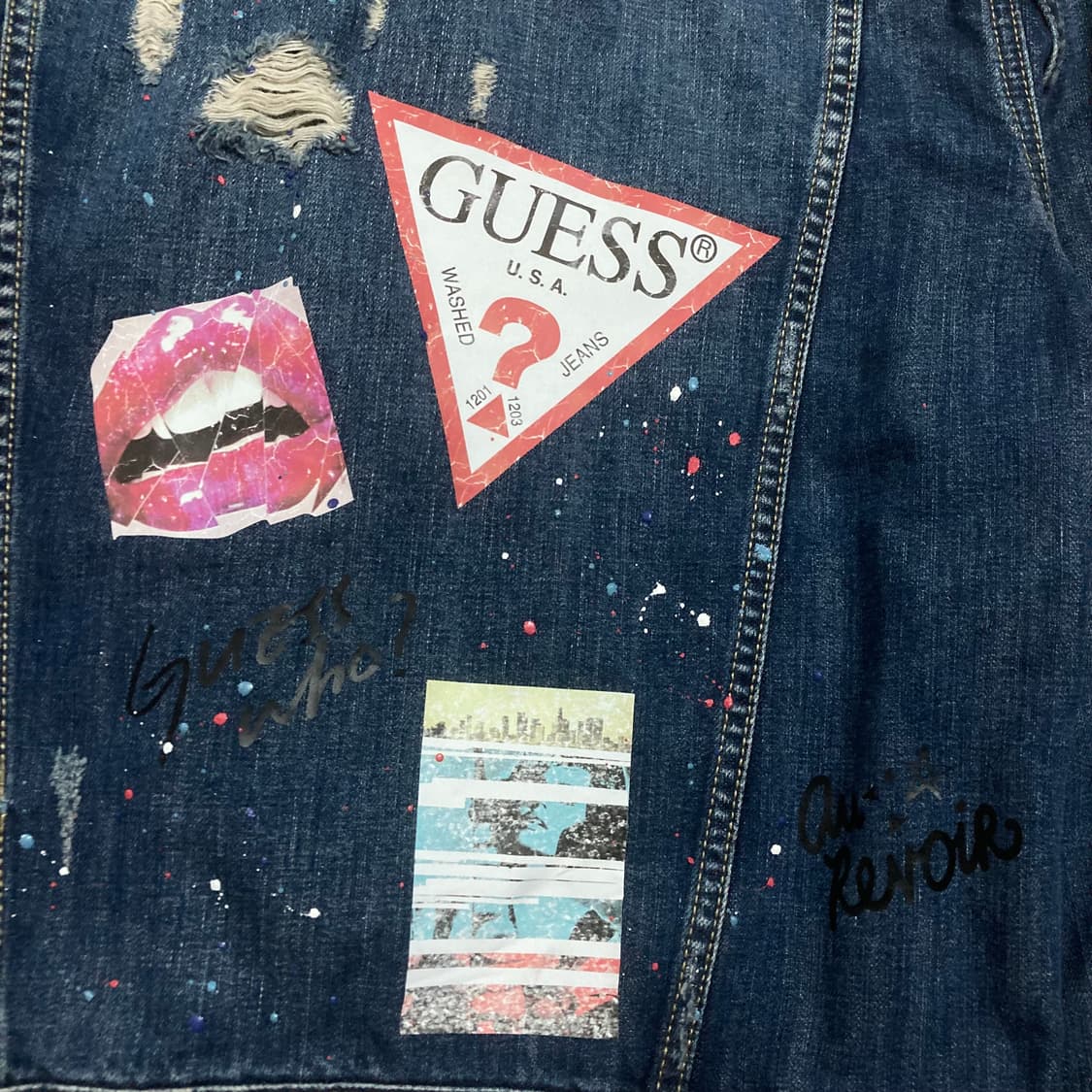 게스 디테일 데님 자켓 상품이미지5