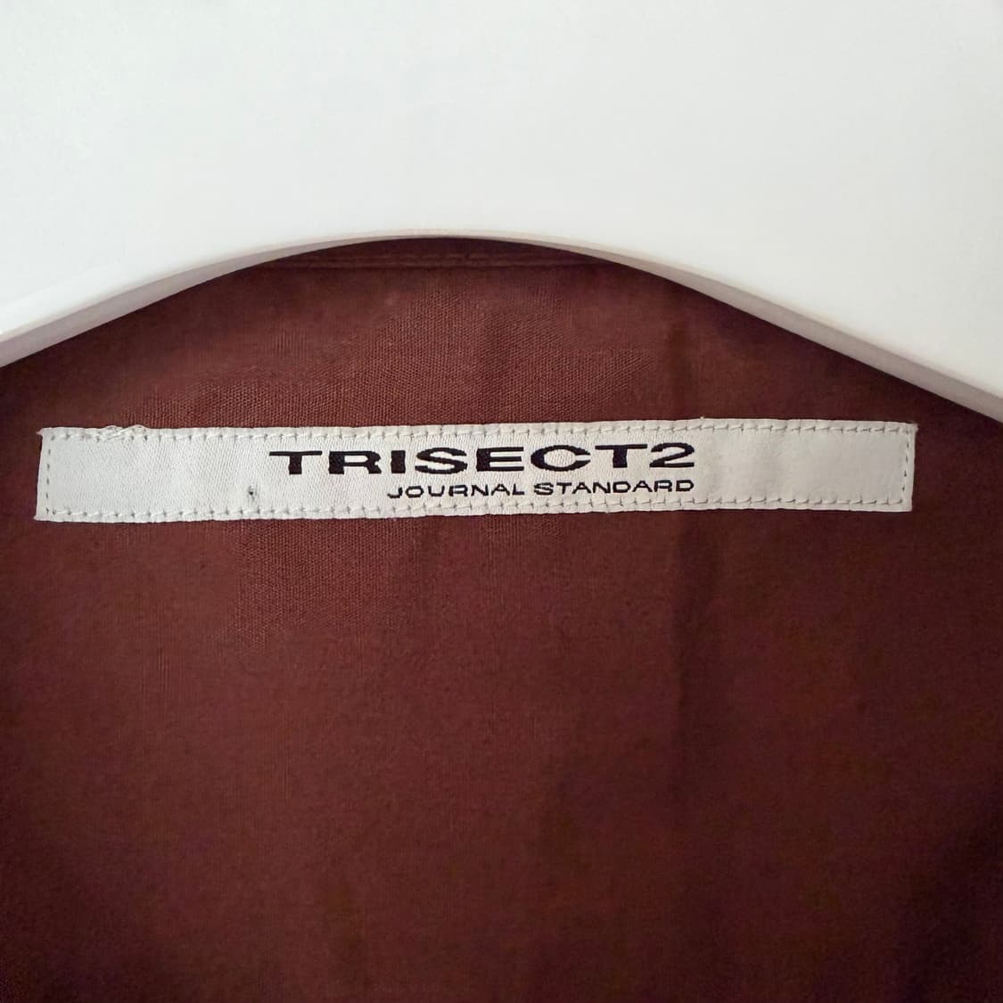 저널스탠다드 trisect2 오픈카라 셔츠 브라운 상품이미지5