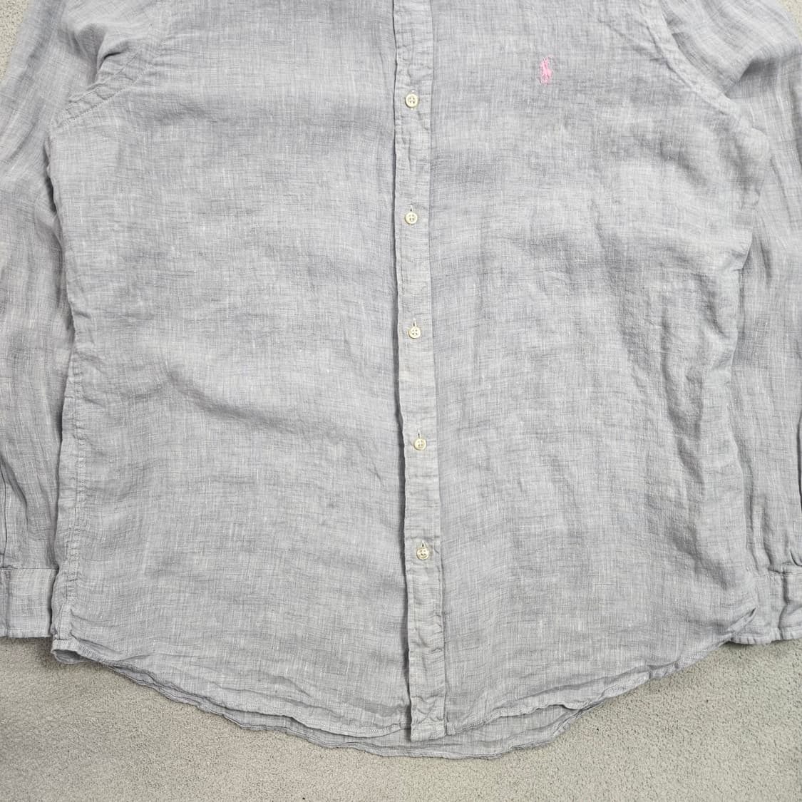 폴로 랄프 로렌 신형 QR 린넨 셔츠 XL 상품이미지6