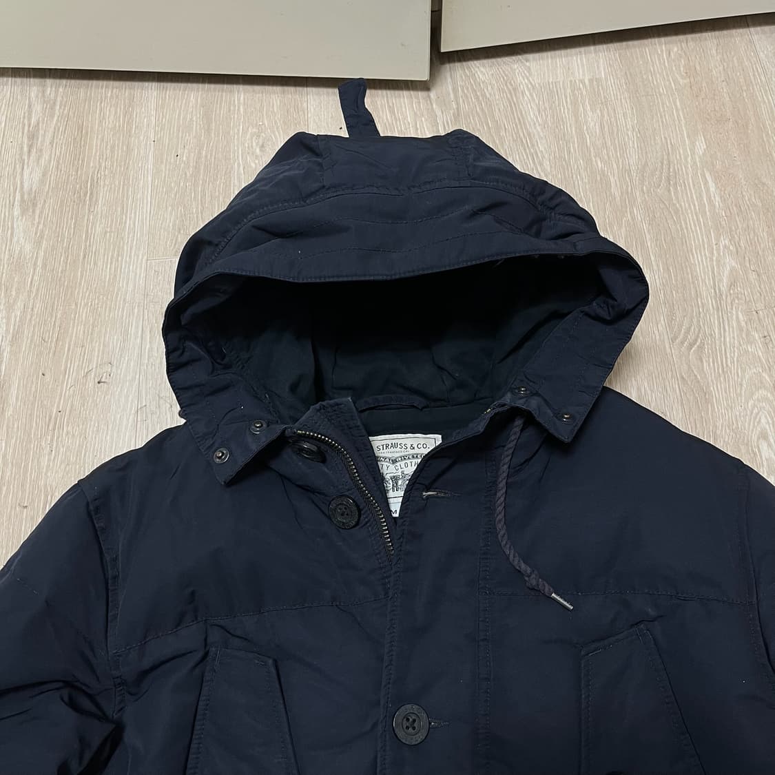 리바이스 구스다운 후드 야상패딩 파카 [네이비] M/95 상품이미지2