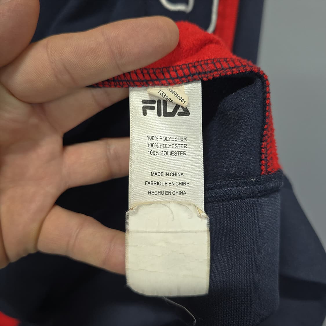 휠라(FILA) 빅로고 배색 후드집업 자켓 L 상품이미지8