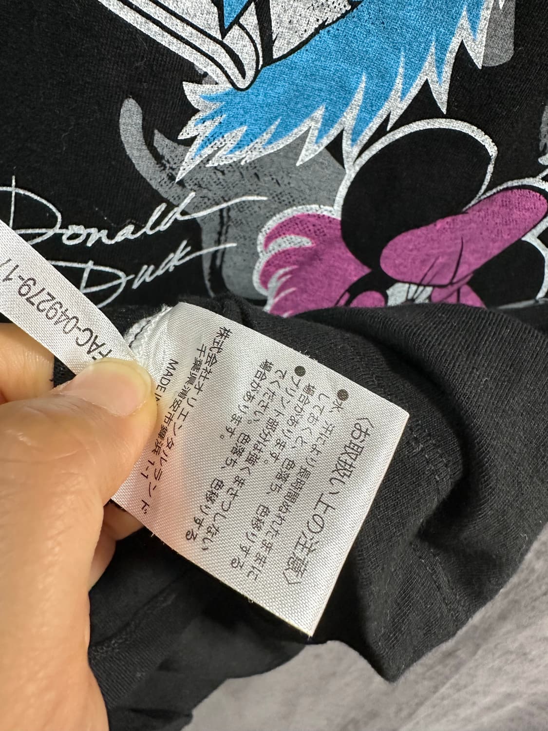 디즈니 Disney 도쿄 디즈니 리조트 록밴드 미키 미니 반팔 티셔츠 L 상품이미지5