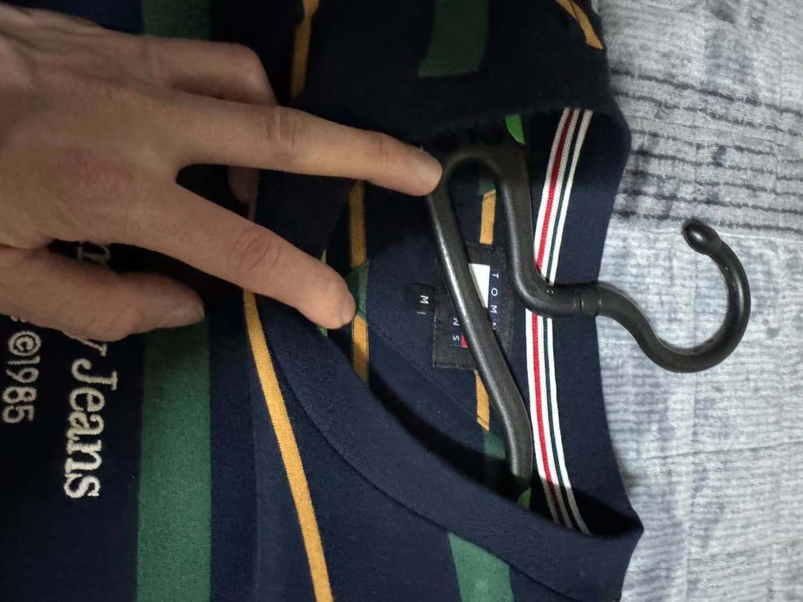 [M] 타미 진스 레귤러 핏 스트라이프 롱 슬리브 상품이미지2