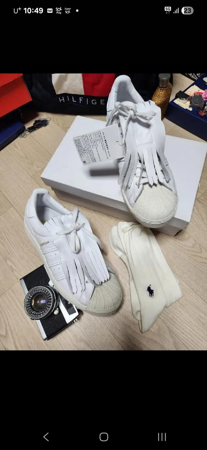 (새상품)아디다스 슈퍼스타 프린지 275 상품이미지1