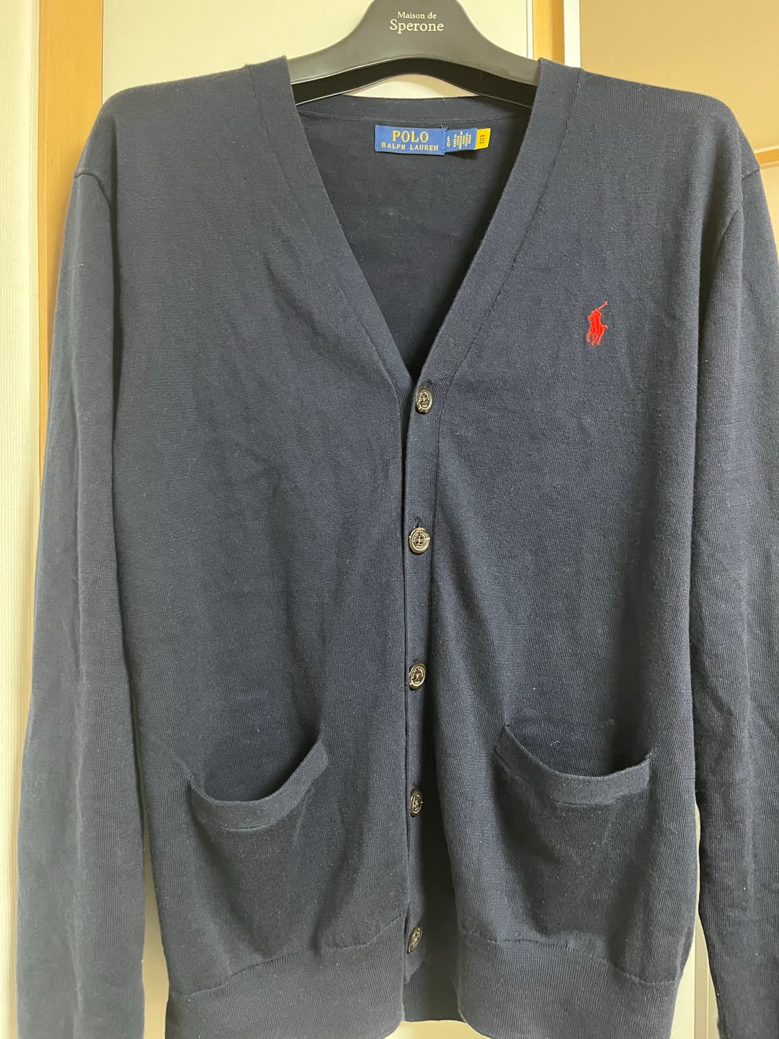 [L] 폴로 랄프로렌 피마코튼 가디건 네이비 상품이미지2