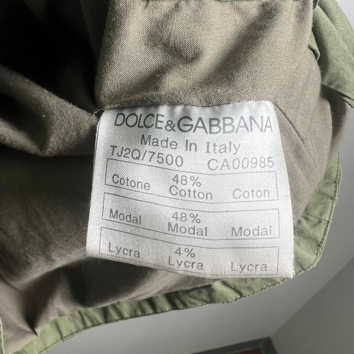 돌체앤가바나 카키 빈티지 밀리터리 야상 자켓 48 상품이미지9