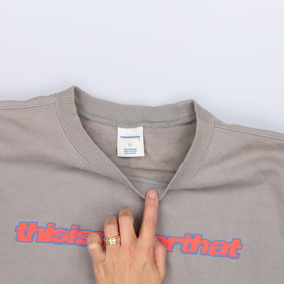 L 디스이즈네버댓 맨투맨 0123H1 상품이미지3