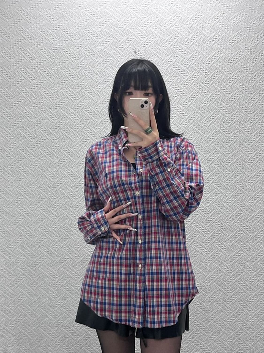 폴로 랄프로렌 빈티지 컨트리 레트로 체크 셔츠 L C11514 상품이미지2