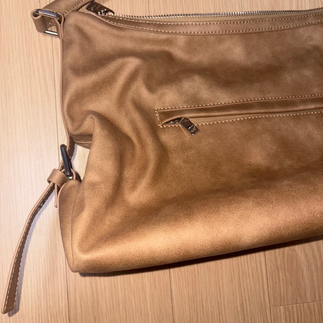 1회착용) 스탠드오일 머쉬백 카멜 상품이미지4