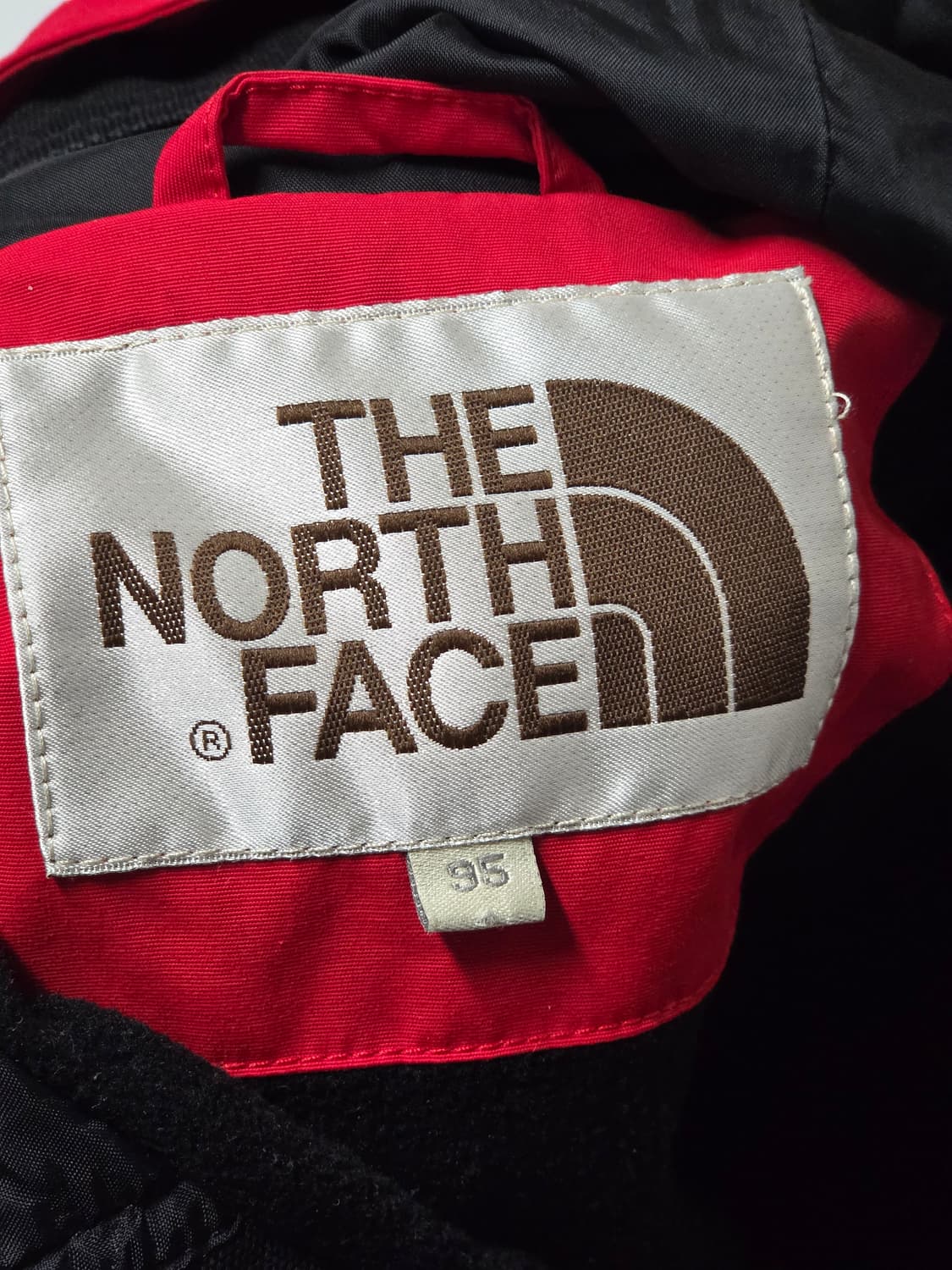 노스페이스 레드 기모 바람막이 95 (실측 66/50) 상품이미지4