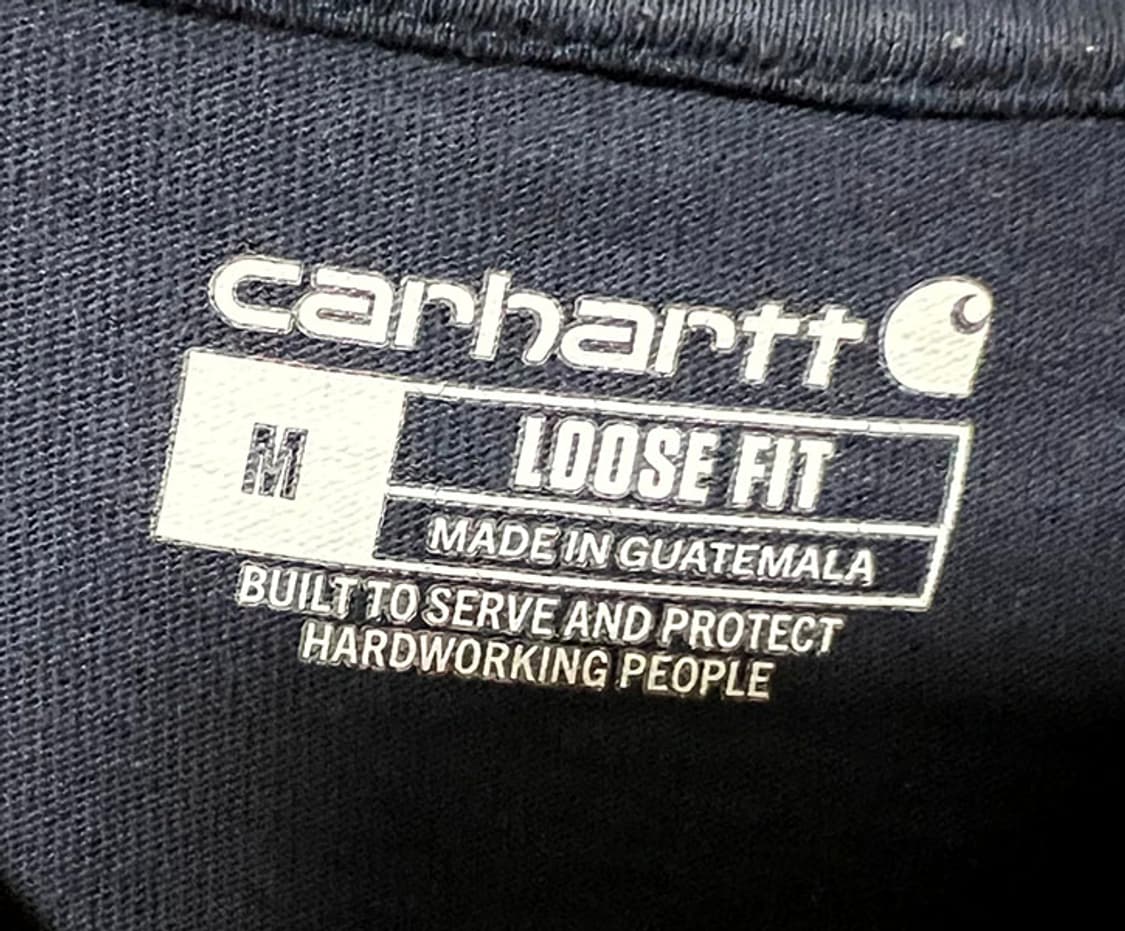 칼하트 K87 남자 포켓 반팔티 네이비 라운드넥 캐주얼 루즈핏 L 100 상품이미지3