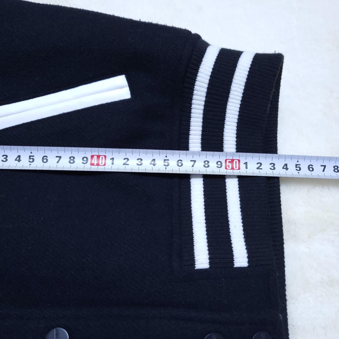 프로젝트 여성 울 바시티자켓 85 네이비 상품이미지7