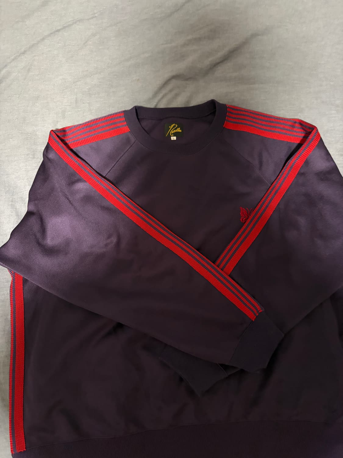 니들스 트랙 크루넥 폴리 스무스 다크 퍼플 L 상품이미지3