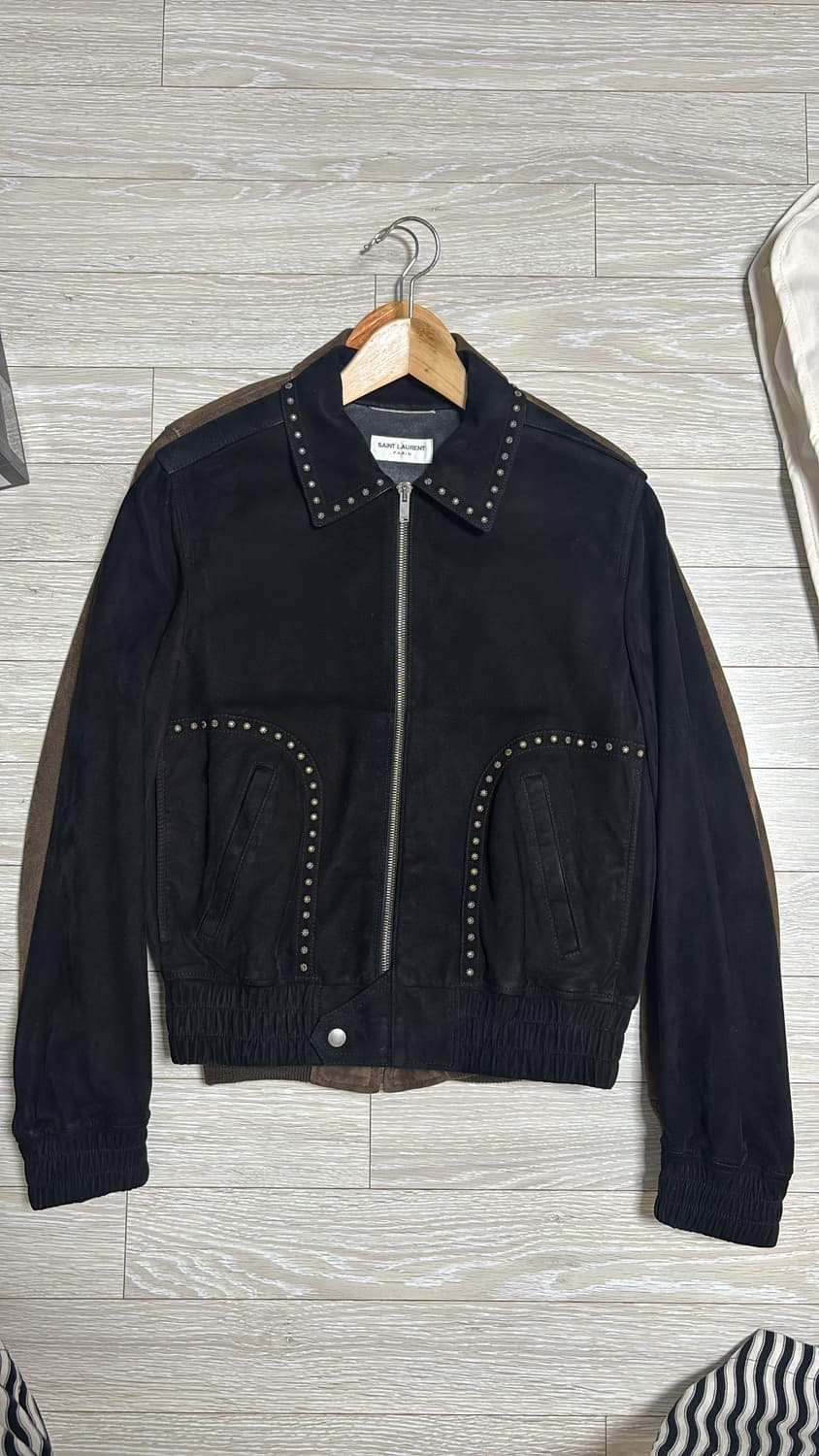 생로랑 15시즌 에디슬리먼 아카이브 브라운 스웨이드 자켓 상품이미지6