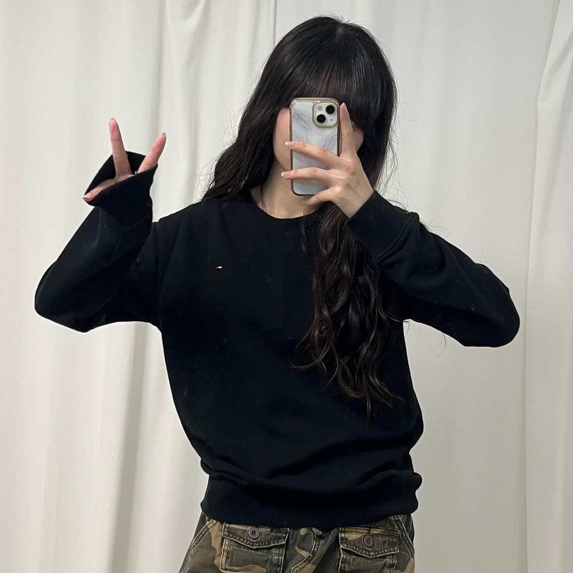Tommy Hilfiger black sweatshirt 상품이미지2
