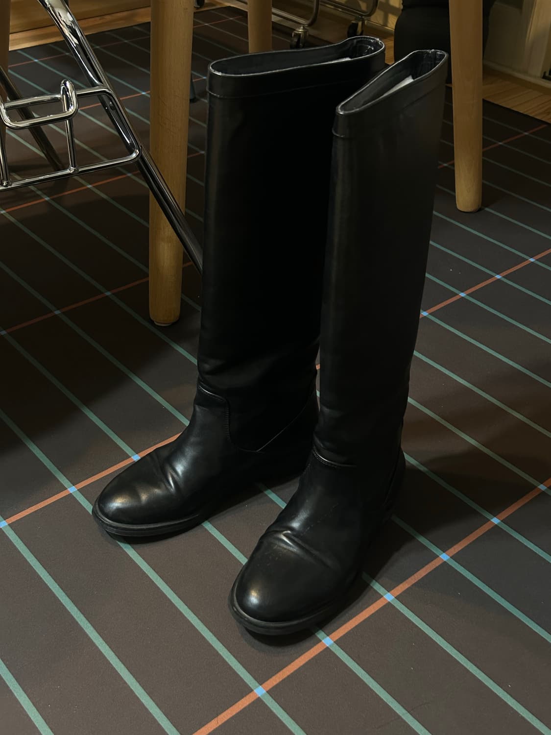 nuus 블랙 롱부츠 240 상품이미지2