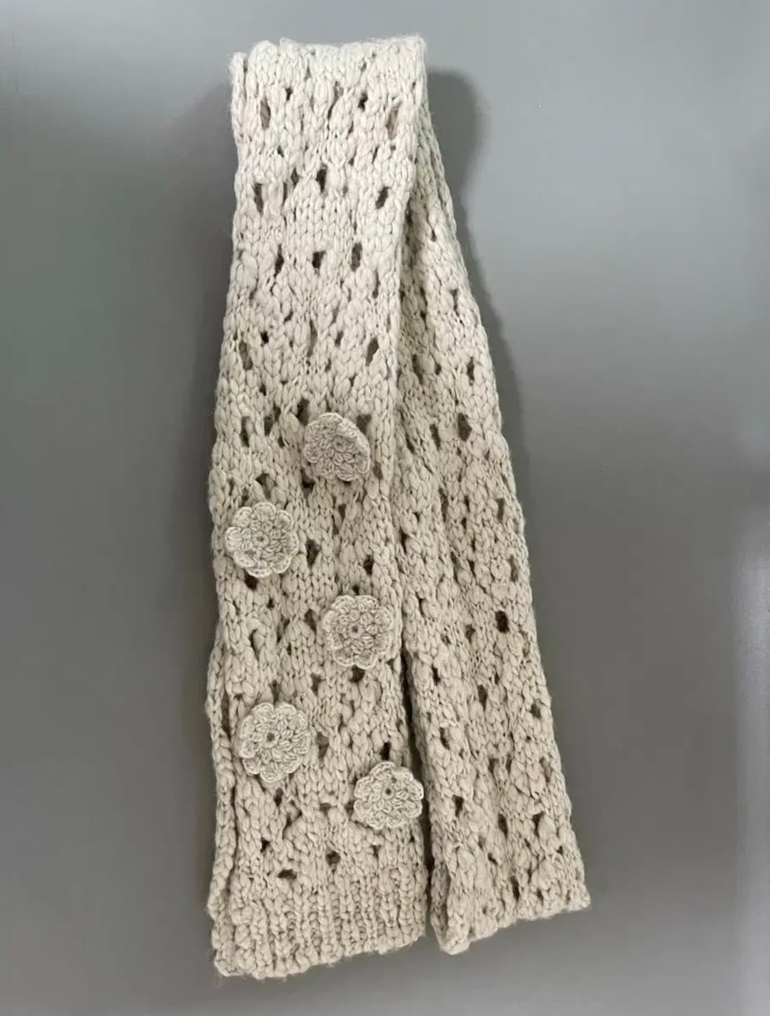 Amomento 아모멘토 크로셰 니트 머플러 상품이미지2