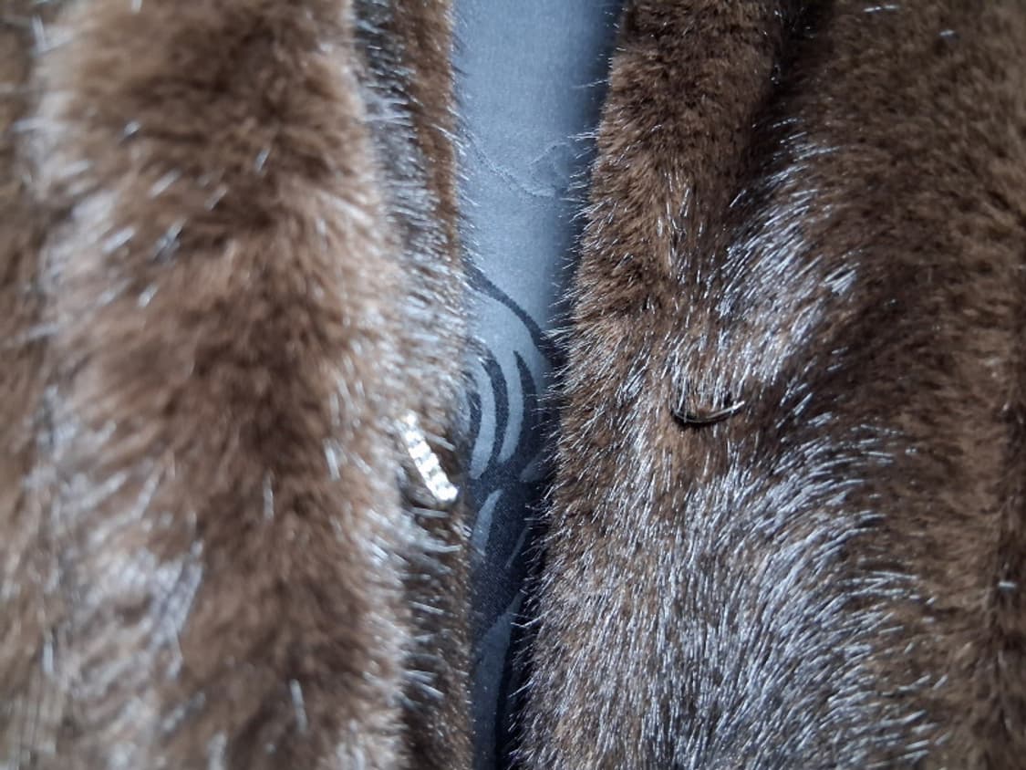 친환경 휘메일 모조밍크롱코트 새로운트랜드 브이넥밍크롱 카라제이121CM길 상품이미지10