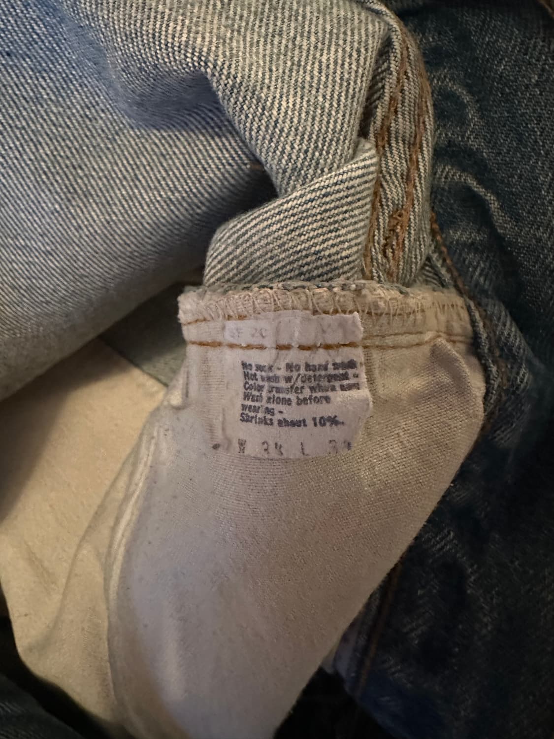 80s USA 빈티지 리바이스 501 셀비지 데님 팬츠 66후기 상품이미지7