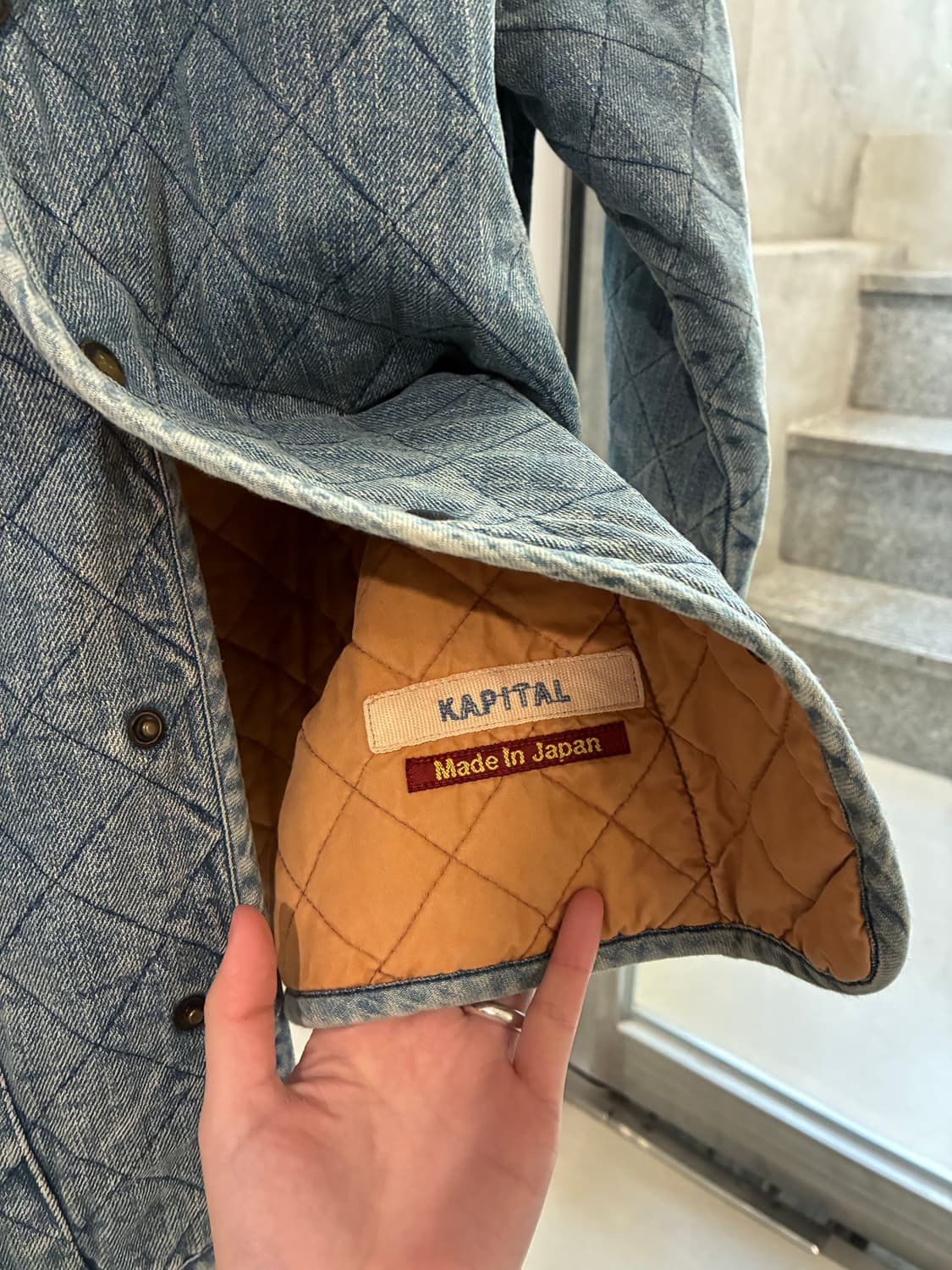 캐피탈 데님 퀼팅 자켓 상품이미지7