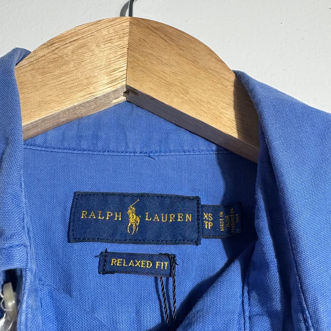 폴로 랄프로렌 오렌지 로고 딥블루 버튼다운 셔츠 (무료배송) 상품이미지3