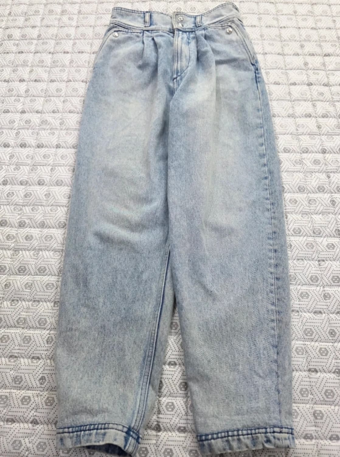 이로 연청색 청바지 34사이즈 상품이미지2