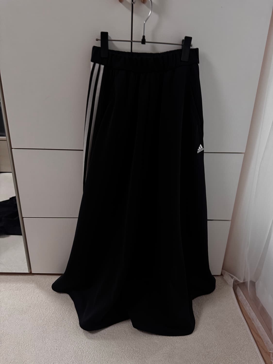 아디다스 삼선 저지 롱 스커트 XS 상품이미지2
