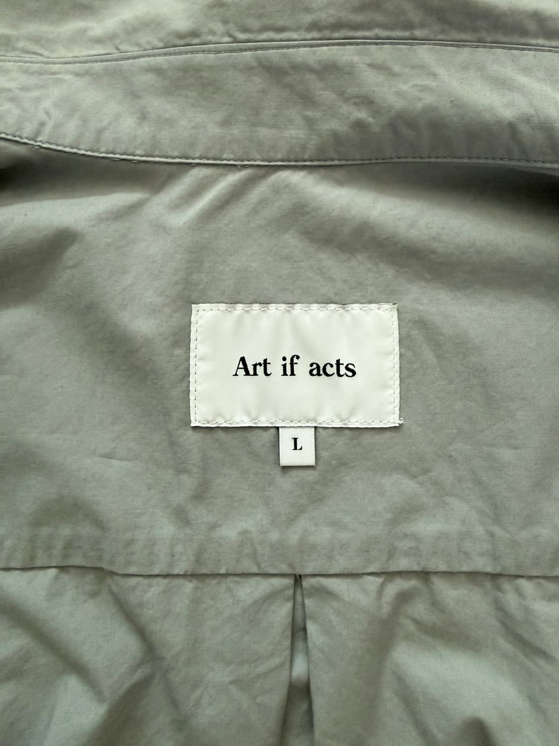 아트이프액츠 라이트그레이 셔츠 L 상품이미지5