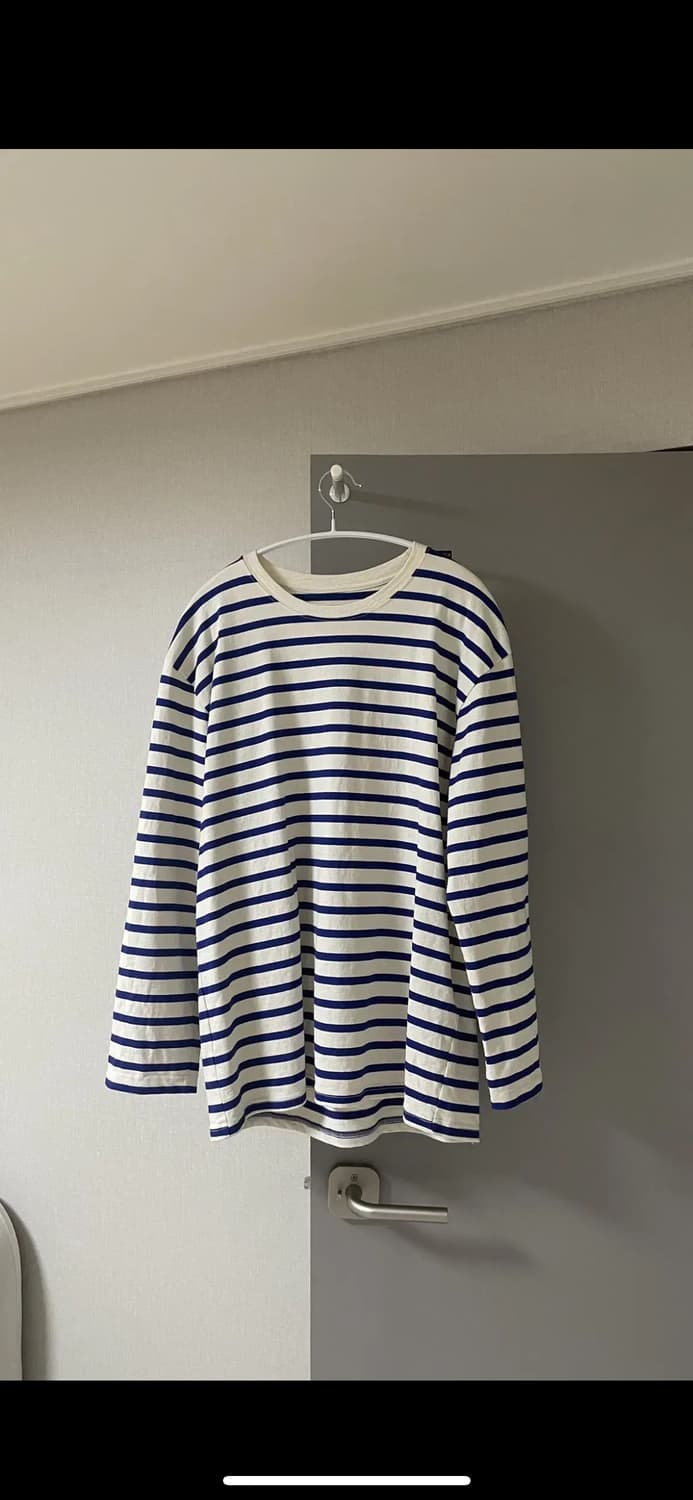 캐피탈 스마일 스트라이프 티셔츠 상품이미지1