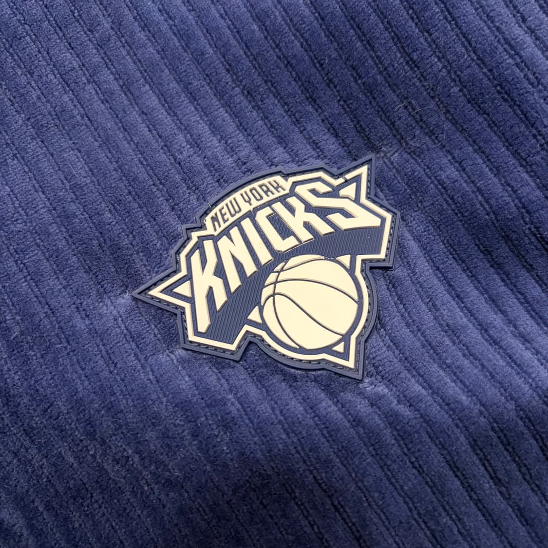 [XL] NBA 엔비에이 뉴욕 닉스 코듀로이 블루종 자켓 C341 상품이미지4
