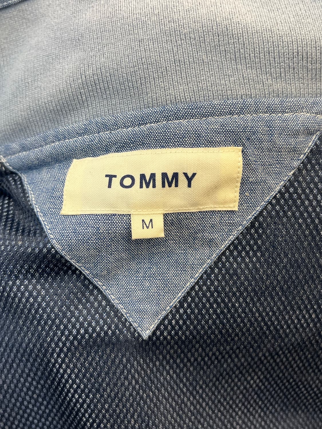 00's 타미 컬러 블락 후드 블루종 상품이미지8